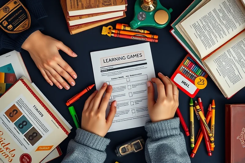 learning games by age grade checklist — Learning Games By Age Grade Checklist (the finished result)