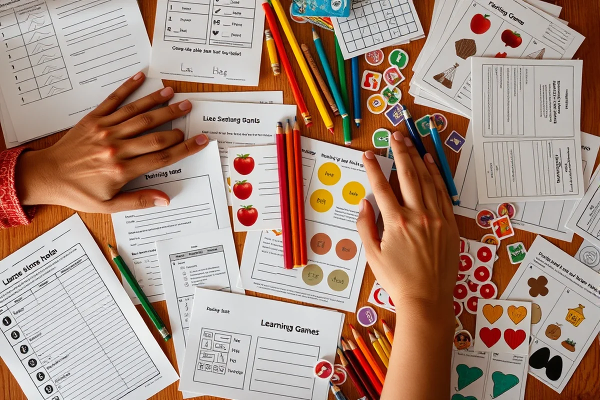 learning games printables for small spaces — Learning Games Printables For Small Spaces (the finished result)